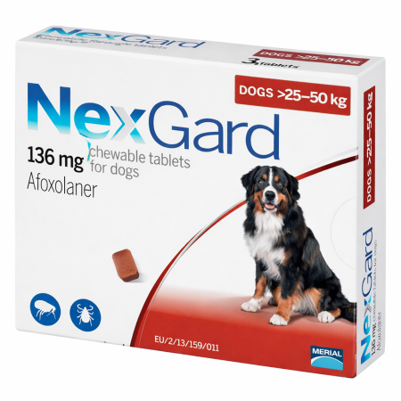 Nex Gard chewable tablets 136mg (>25-50kg)