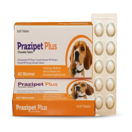 PRAZIPET PLUS CHEWABLE TABLETS(2X10 TABLETS)